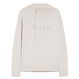 'S Max Mara Gorzia Strik Hoodie, Ecru